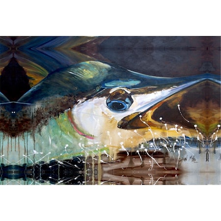Carolines Treasures Blue Marlin Fabric Placemat JMK1111PLMT